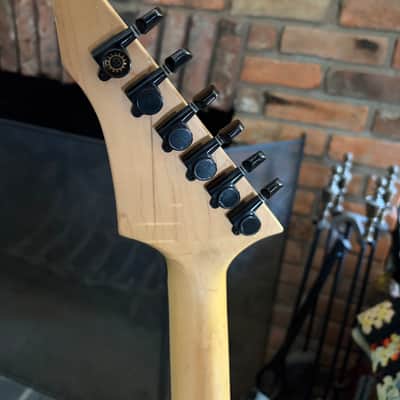 1990s BC Rich  Platinum Series Warlock  - Black / Custom Airbrush image 8