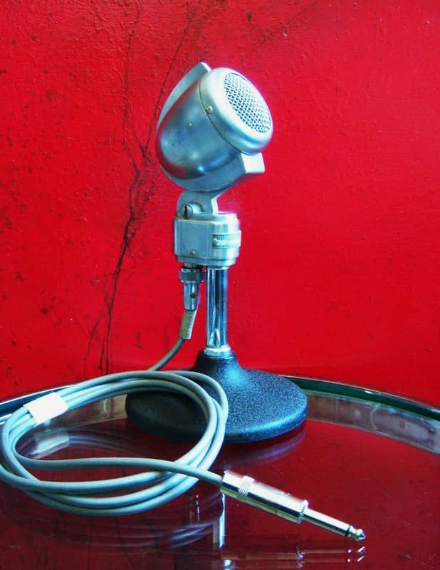 TURNER（ターナー）22D Microphone ダイナミックマイクロフォン Vintage 1940's Turner 22D dynamic microphone w cable Hi Z harp mic