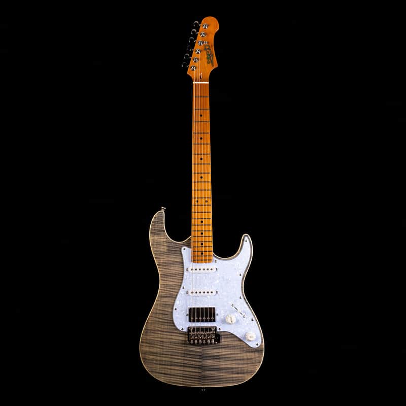 Jet JS-450 TBK 450 Series Basswood Flamed Maple Top Body Canadian Roasted Maple Neck 6-String Electric Guitar image 1
