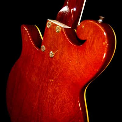 Premier Multi-Vox E275 1958 Natural Mahogany. THE SCROLL GUITAR. Incredible & Rare. Collectible.. image 23