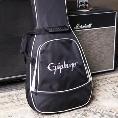 Epiphone Les Paul Custom Electric Guitar - Ebony with Gig Bag image 14