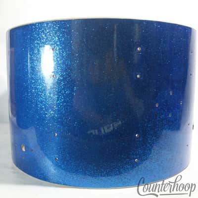 Rogers 22,13,16"Cleveland Drum Set Shells Bass/Tom/Floor Holiday Blue Sparkle BB image 16