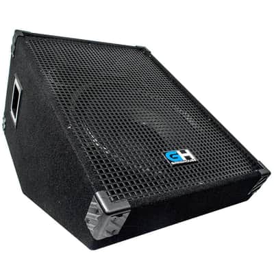 Seismic Audio GH15M - Pair of 15 Inch Passive Wedge Monitors - Floor or Stage 350 Watts RMS - PA/DJ Stage, Studio, Live Sound Monitors image 2