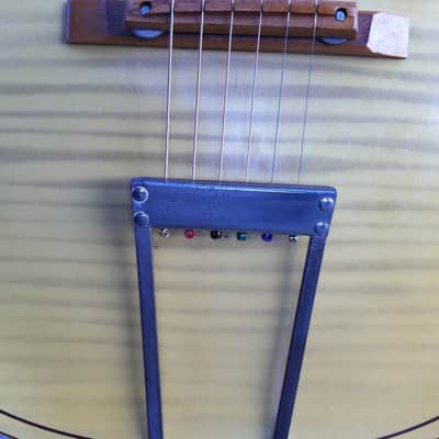 Kay Archtop 1950's Blonde Tiger Stripe w/ Hardshell Case image 9