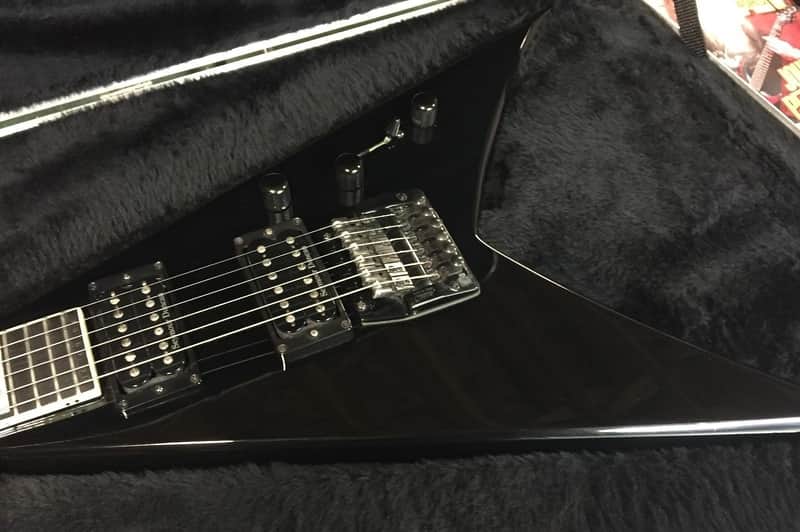 Jackson USA KV1 King V Dave Mustaine 1999 Black original hard shell case image 1