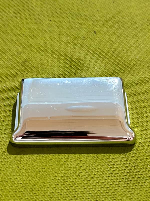 Fender Stratocaster Bridge Cover 1970s Chrome image 1