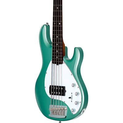 Sterling by Music Man StingRay 5 RAY35 Bass Guitar - Regular Dorado Green image 5