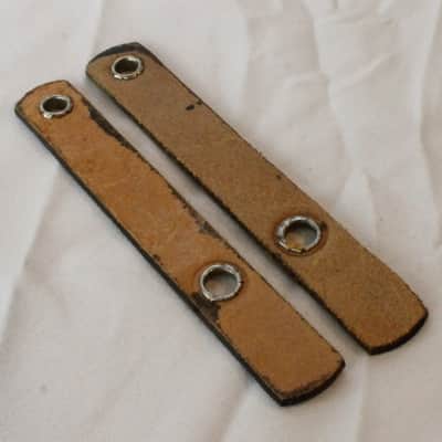 NEW Brown Decorative Floral Leather Accordion Bellows Clasps image 2