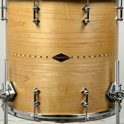 Craviotto 22/13/16" Custom Shop Solid Maple Drum Set - Maple Inlay Bild 13