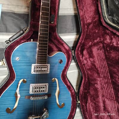 Gretsch G6120SH-HBLU Brian Setzer Hot Rod 2017 2 Tone Harbor Blue image 21