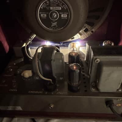 Vintage Bell & Howell Filmosound 1x12” Cab with Jensen Speaker and Newcomb amp - perfect for Harp players! image 4