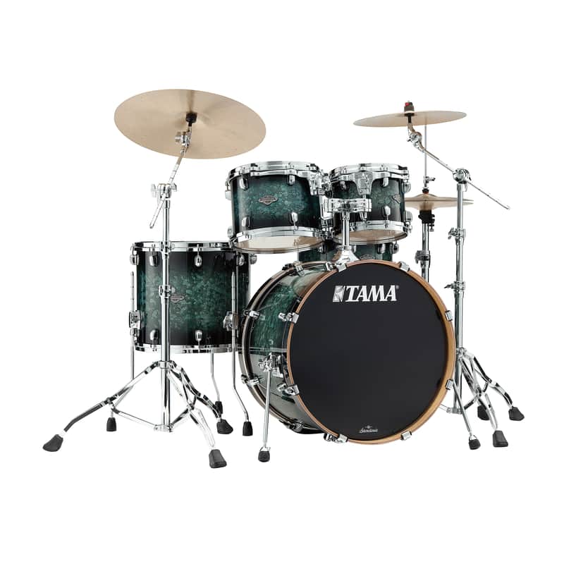 Tama Starclassic Performer 4-Pc Shell Pack w/22" Kick - Molten Steel Blue Burst image 1