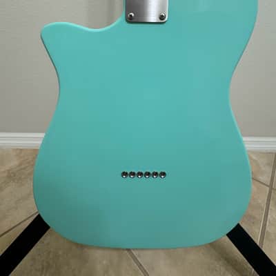 Houston Custom Guitars HCG Standard 3L Thinline T-style Guitar 2020's - Blue-Green image 6