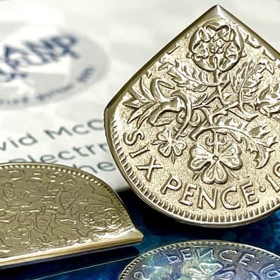 **Special Offer 20% Discount** Two (2) “Brian May Inspired “ Queen Elizabeth Sixpence Coin Guitar Picks. image 2