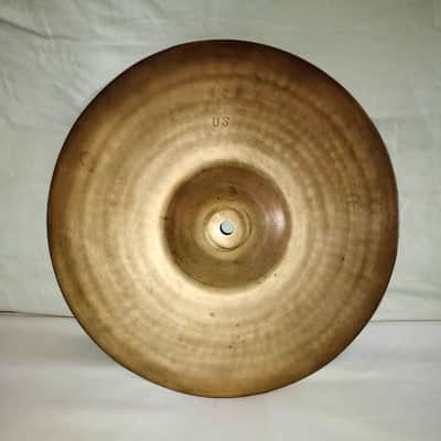 ZILDJIAN VINTAGE 12" HI HAT/CRASH CYMBAL 1920/1930's- FREE SHIP TO C-USA image 4