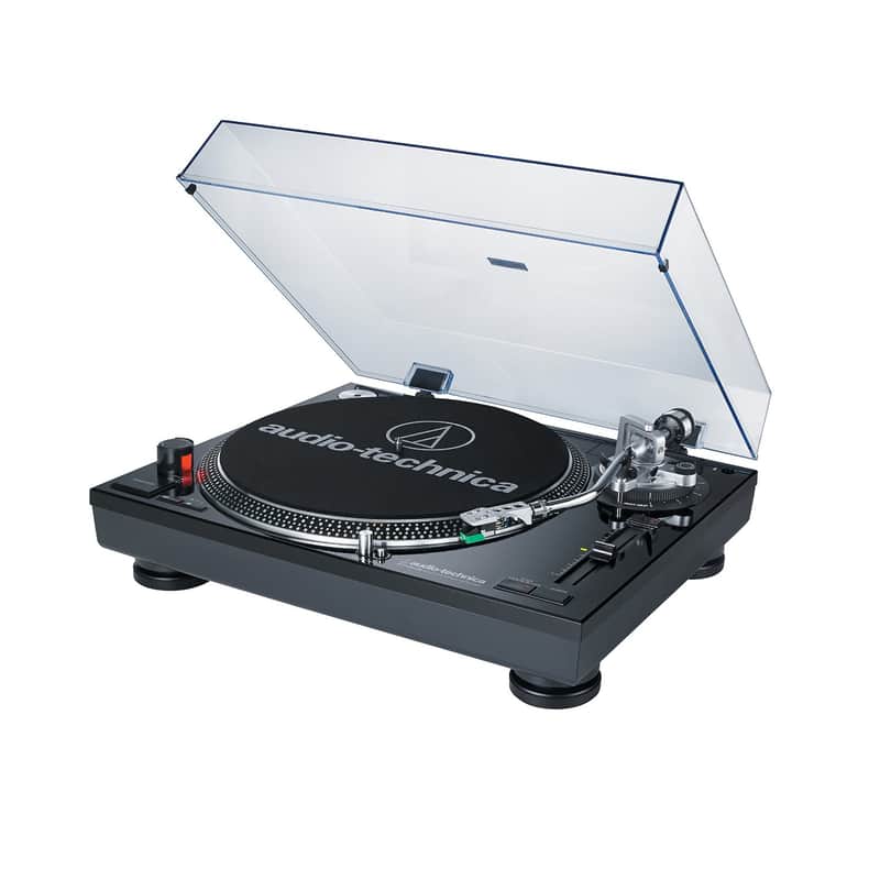 Audio Technica AT-LP120BK-USB Direct-Drive Professional Turntable (USB & Analog), Black image 1