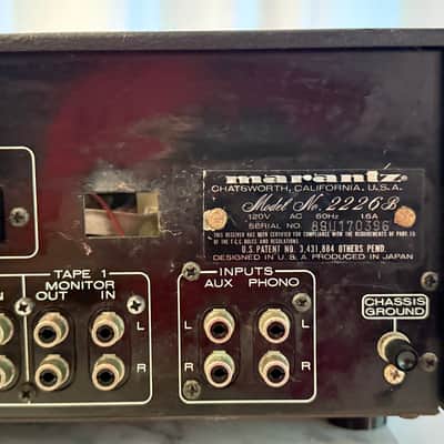 ✨ Marantz 2228B Vintage Stereo Receiver – Serviced, Blue LED, Partial Recap, Tested – BVA image 15