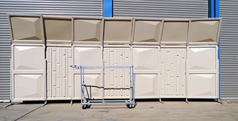 LOT OF 7 WENGER TRAVELMASTER ACOUSTICAL CHOIR SHELLS 4 BASE+3 FILLER w/ CART - $11,995 LIST - CAN SHIP! image 1
