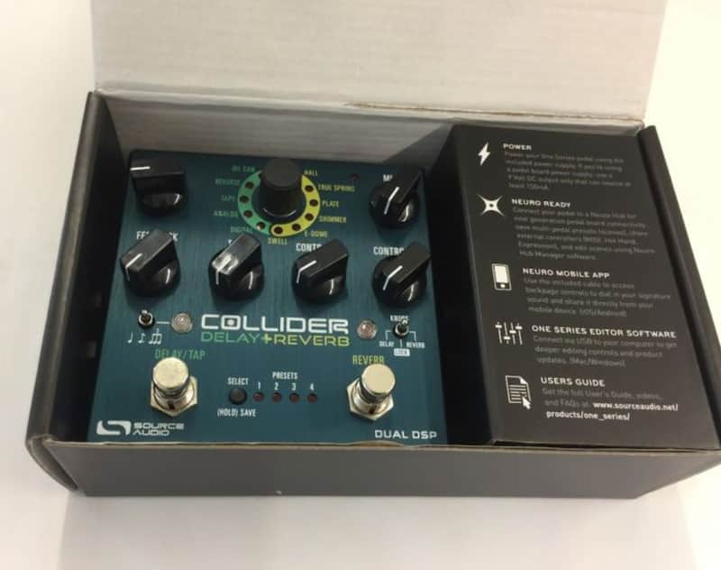 Source Audio Collider Stereo Delay+Reverb Pedal w/ Original box & paperwork image 1
