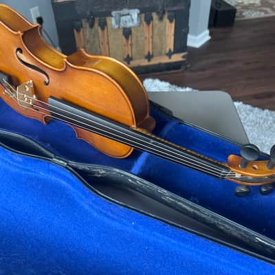 Unbranded 3/4 Antonio Stradivarius faciebat Cremona 1713 West Germany + Case 1950s-1960s image 6