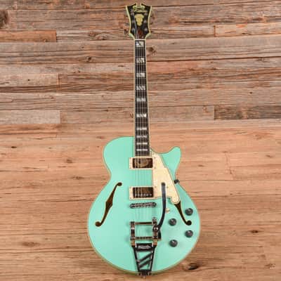 D'Angelico Deluxe SS Semi-Hollow Single Cutaway Matte Surf Green 2020 image 4