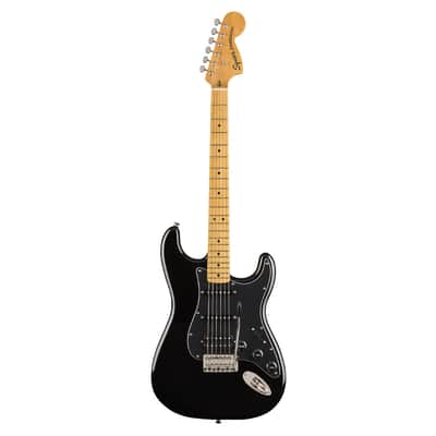 Squier Classic Vibe '70s Stratocaster HSS - Black w/ Maple FB image 2