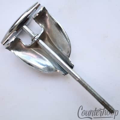 *Gretsch Bass Drum Tension Rod/Claw Round Badge Chrome Vintage RB 3 3/4" 60s* image 2