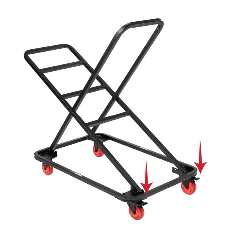 Gator Frameworks Performing Arts Chair Cart Supports up to 332 pounds & 15-18 Non-Folding Band and Orchestra Chairs, (GFW-BNO-PACHAIR-CART) image 1