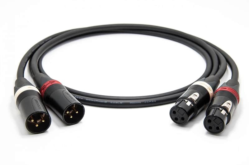 6 Foot – Mogami 2534 Quad Pair (L,R) Cable | Neutrik XLR Female - XLR Male image 1