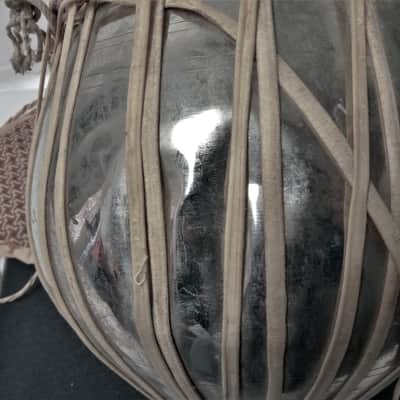 Vintage Authentic Steel Tabla Drum Dagga Bayan Made in India image 8