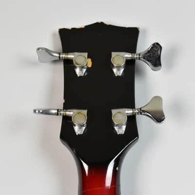 1960's Hohner Bartell Original Vintage Semi-Hollow Fretless Electric Bass Guitar image 22