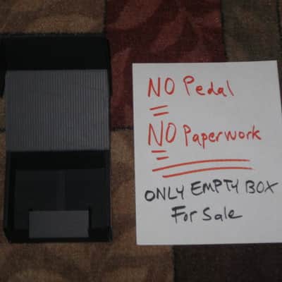 lightly handled MXR EMPTY BOX ONLY for CSP105 Custom Shop '75 Vintage Phase 45 Phase Shifter (NO pedal / NO paperwork) 2010s - BOX: Black Cardboard / LABEL: Orange & Black / GRAPHIC: Silver image 4