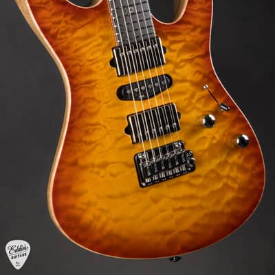 Suhr Modern Quilt Maple & Black Limba - Honey Burst #83100 image 6