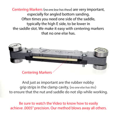 Guitar Nut and Saddle Sander ULTRA PRECISION - 84mm - no guesswork! Made in the USA image 2
