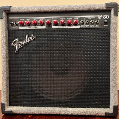 Fender M-80 2-Channel 80-Watt 1x12" Solid State Guitar Combo 1989 - 1994 - Grey Carpet image 1