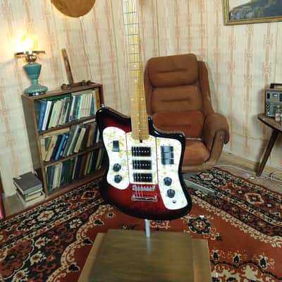 Formanta Style USSR Electric Guitar Built In Tone Bender Soviet Germanium Fuzz image 2