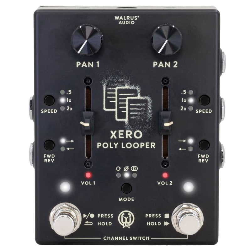 New Walrus Audio Xero Polylooper Looper Guitar Effects Pedal Black image 1