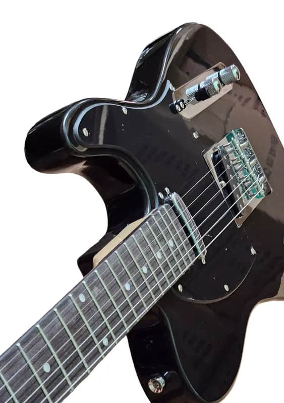 CUSTOM TELE STYLE 6 STRING SOLID ASH ELECTRIC GUITAR WITH REVERSE