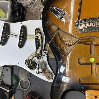1996 Fender 50th Anniversary American Series Stratocaster, Maple Fretboard - Tobacoburst - Screenused Prop! image 14