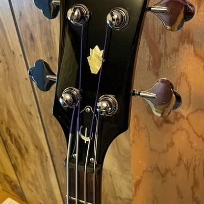 Epiphone EB-0 short scale bass guitar in black/ebony image 16
