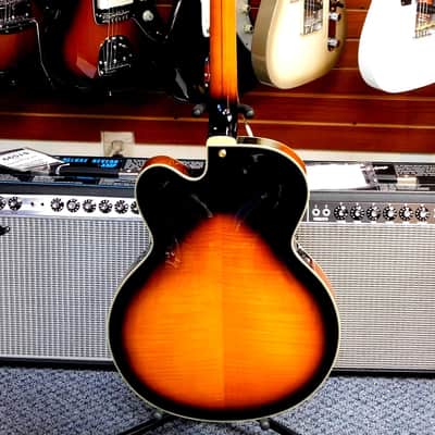 2016 D'Angelico Excel EXL-1 Hollowbody Electric Guitar w/Case! Dark Iced Tea Burst! VERY NICE!!! image 5