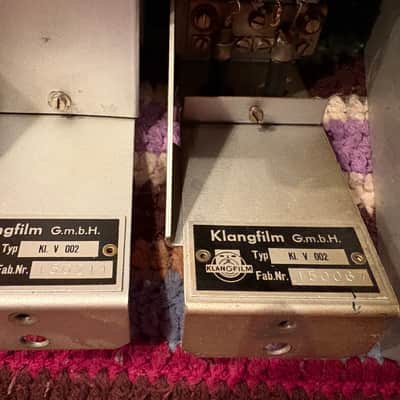 Pair of Siemens Telefunken Klangfilm KL V 002 1954 preamps image 5