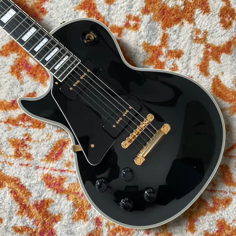 Edwards E-LP-130CD/P Left Handed Black w/ Seymour Duncan P-90's - Made in Japan image 1