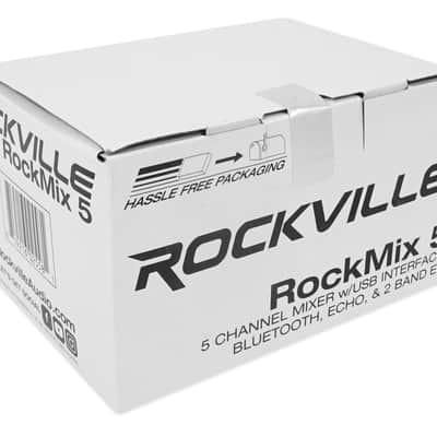Rockville RockMix 5 USB Computer Recording Interface Mixer w/Bluetooth, Echo, EQ image 6