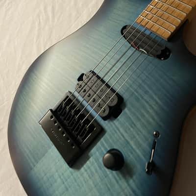 Solar Guitars Washburn SB1.6FOB Electric Guitar Evertune 2020 - Flamed Ocean Burst image 4