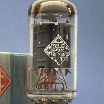 Telefunken ECC83 ◇ 12AX7 • 100% BALANCED mA & Gm • Strong NOS • Sep 1953 "pd" • Ribbed Plates • Amplitrex AT-1000 Digitally Tested • Quite Very Low Noise • T-04 image 2
