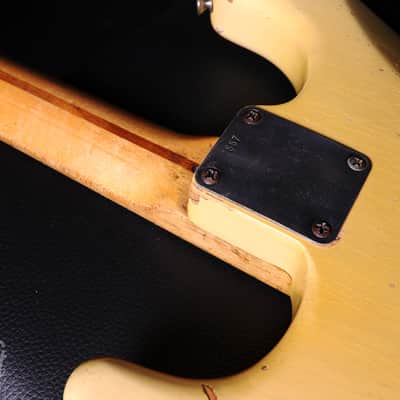 1954 / 1955 Fender Stratocaster with Maple Fretboard Blonde Refin image 19