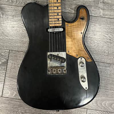 WanderKaueven Custom T-Style Electric Guitar - aged black finish image 3