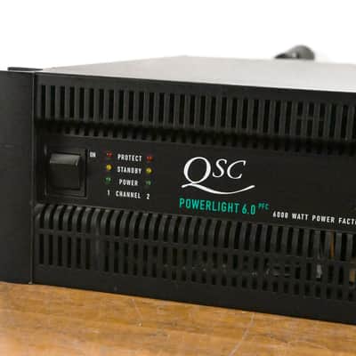 QSC PowerLight 6.0 PFC Power Factor Corrected 2-Channel Power Amplifier CG011WB image 4