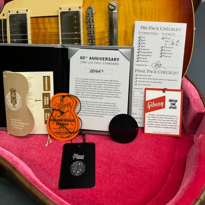 Gibson Custom Shop 60th Anniversary '60 Les Paul Standard Reissue V2 # 001667 2020 - Tomato Soup Burst image 14